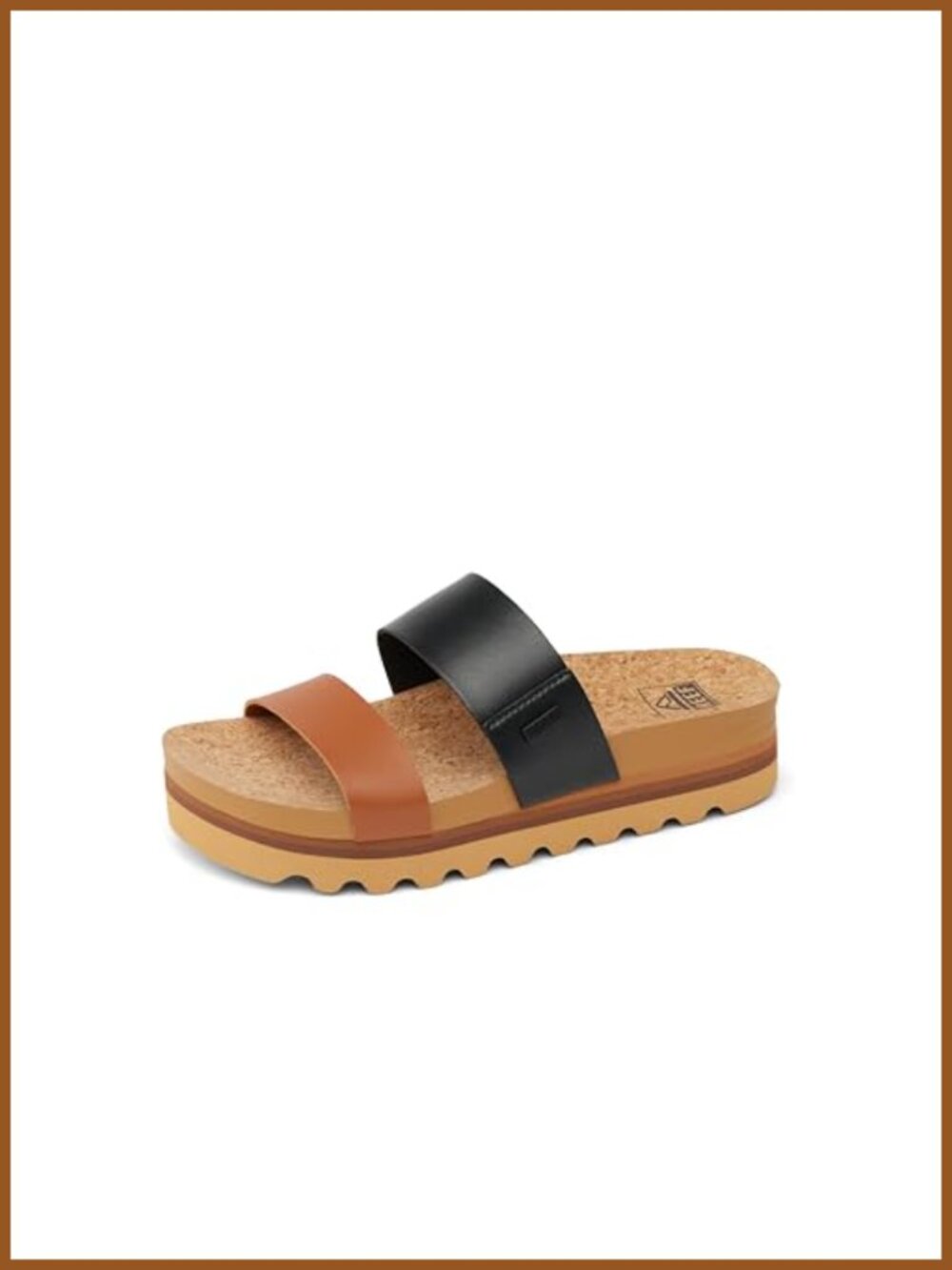 Platform Slide Sandals with Arch Support & Soft Cushion Footbed